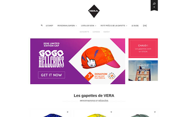 Vera Cycling — Gapettes fabriquées en France
